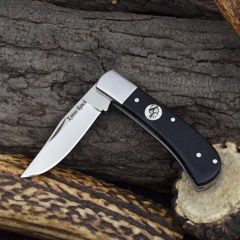 Knives Ranch Handmade Traditional Pocket Knife - Slip Joint - D2 Steel - 59 Hardness - Micarta Handle - Great Choice for EDC, Hunting, Camping & Outdoors in Saudi Arabia