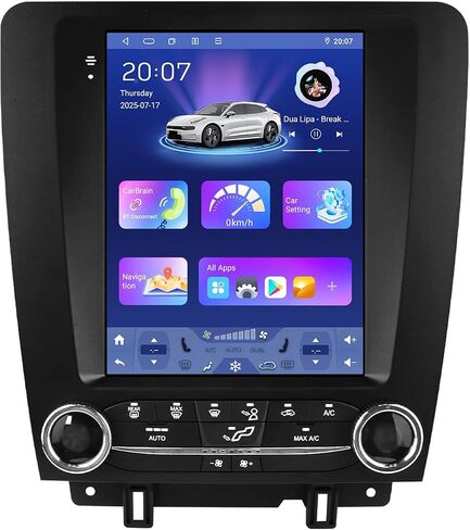 Android 14 Stereo Car Radio for Ford Mustang (2010-2014), 8Core 4G+64G GPS Navigation with 9.7 inch QLED Touchscreen via Carplay Android Auto SWC Bluetooth 5.4 EQ USB TPMS in Saudi Arabia