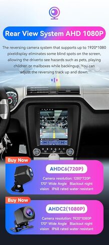 Android 14 Stereo Car Radio for Ford Mustang (2010-2014), 8Core 4G+64G GPS Navigation with 9.7 inch QLED Touchscreen via Carplay Android Auto SWC Bluetooth 5.4 EQ USB TPMS in Saudi Arabia