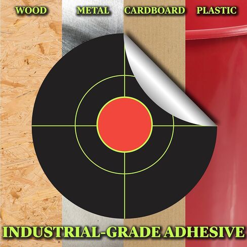 Splatterburst Targets - Roll of (510) 2 Inch Stick & Splatter Self Adhesive Shooting Target Stickers - Gun - Rifle - Pistol - Airsoft - BB Gun - Pellet Gun - Air Rifle - Made in USA in Saudi Arabia