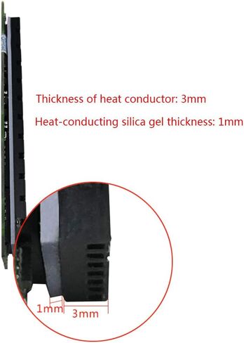hejhncii for M.2 Sata PCI-E NVME M2 SSD Fan Aluminum Cooling Heat Sink Thermal Pads Heat Dissipation Radiator Thickness 3mm in Kuwait