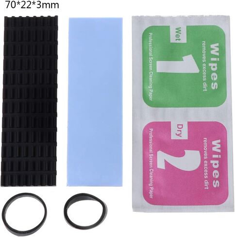 hejhncii for M.2 Sata PCI-E NVME M2 SSD Fan Aluminum Cooling Heat Sink Thermal Pads Heat Dissipation Radiator Thickness 3mm in Kuwait