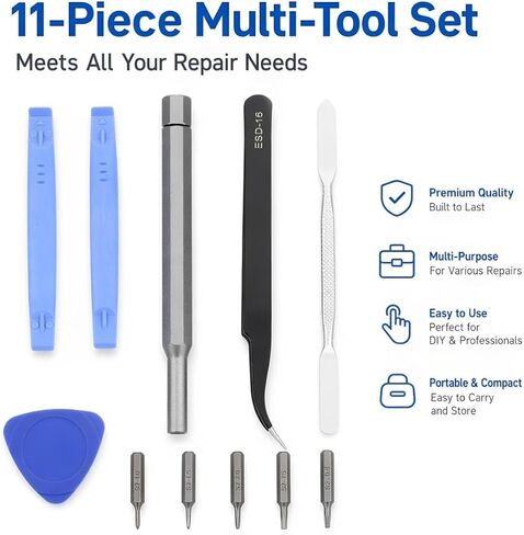 Electronics Repair Tool Kit 11pcs with Precision Screwdrivers in Saudi Arabia