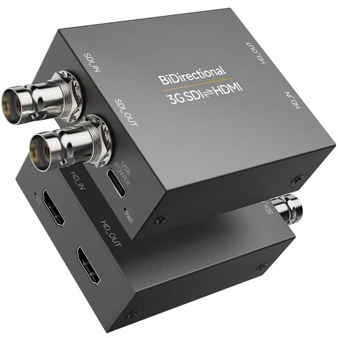 Bidirectional SDI/HDMI Converter 3G, SDI to HDMI/HDMI to SDI Converter, Video Audio Adapter for Broadcast, Live Streaming, Photography & Home Theater（with Power Supply） in Saudi Arabia