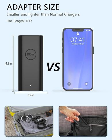 100W USB C Charger Compatible with Dell XPS 14 16/Pro 14 16 Plus in Saudi Arabia