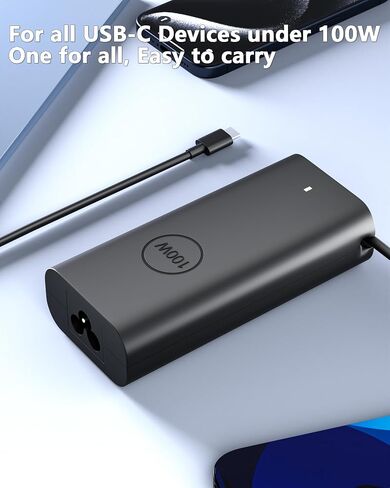 100W USB C Charger Compatible with Dell XPS 14 16/Pro 14 16 Plus in Saudi Arabia