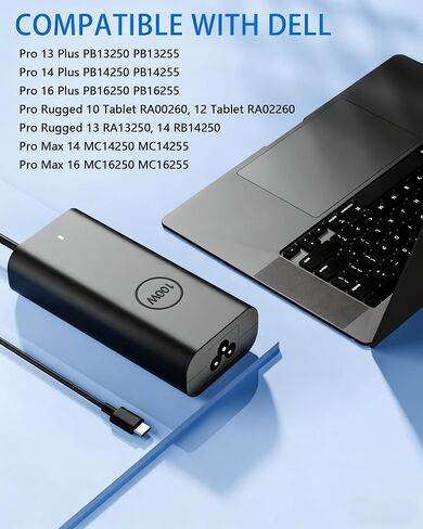 100W USB C Charger Compatible with Dell XPS 14 16/Pro 14 16 Plus in Saudi Arabia