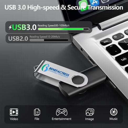 Custom USB 2.0 Personalized Flash Drive 16GB, 25Pcs High-Speed Memory Sticks with Printed Logo/Text, Bulk Promotional Thumb Drives for Company AD/Education/Wedding/Corporate Event in Kuwait