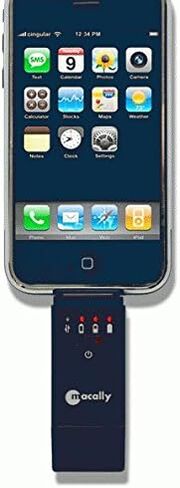 Macally PowerLink Emergency Battery Pack with 2 GB Pen Drive for iPod and iPhone (Black) in Saudi Arabia