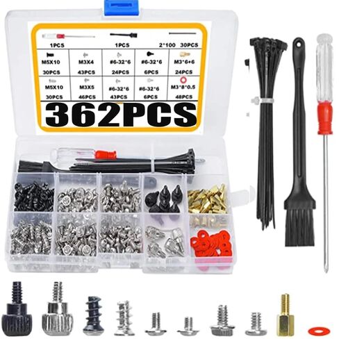 362pcs Computer Screws Kit for Motherboard PC Case Fan Hard Drive Notebook in Kuwait
