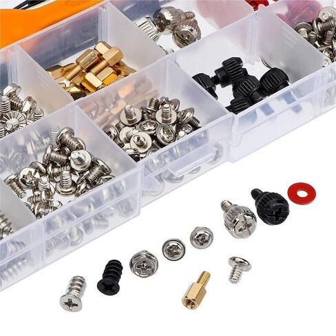 332 Pcs PC Screws Standoffs Set for Hard Drive Motherboard Case Fan in Kuwait