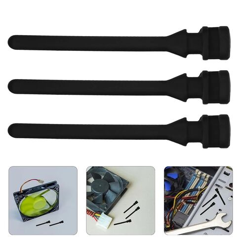 150 Pcs Fan Shock Absorbing Rubber Nails Screws for PC Computer Case Hardware Mount Accessories in Kuwait