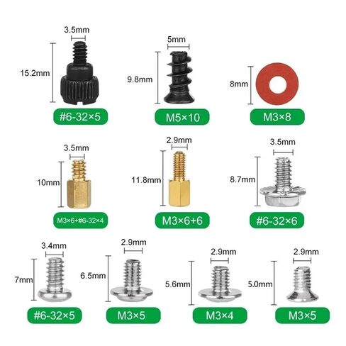 350 Pcs Computer Screws Set for PC Case Motherboard Standoffs Kit in Kuwait