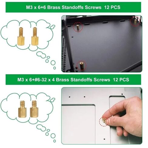 350 Pcs Computer Screws Set for PC Case Motherboard Standoffs Kit in Kuwait