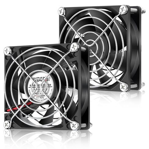 Mini 60mm x 25mm Small 12V Electronic Equipment DC Brushless Cooling Fan Dual Ball Bearing for DIY Cooling Ventilation Exhaust Projects 2-Pack in Saudi Arabia