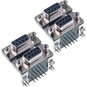 DB9 Female Right Angle PCB Mount Connector 2 Pack in Kuwait