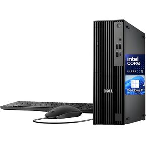 Customized Dell Pro Slim QCS1250 Business Desktop Computer, Intel Core Ultra 5 235, 32GB DDR5 1TB PCIe, Up to 64GB RAM 4TB SSD, Dual 4K Monitor Support, USB-C, Wi-Fi, Wired KB&Mouse, Win11 Pro in Kuwait