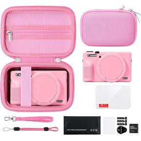 Camera Case Kit for Canon PowerShot G7X Mark III Digital Camera, Pink in Saudi Arabia