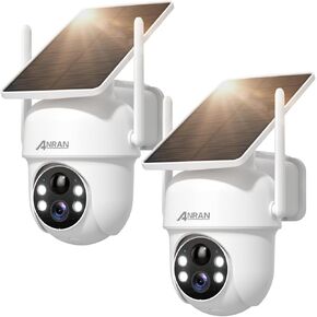 ANRAN Solar Security Cameras Wireless Outdoor,2K for Home Security,2 Pcs in Saudi Arabia