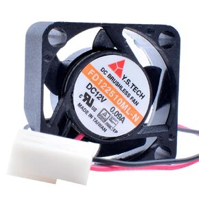FD122510ML-N 2.5cm 2510 25x25x10mm DC 12V 0.09A Double Ball Miniature Device Hard Disk Cooling Fan in Saudi Arabia