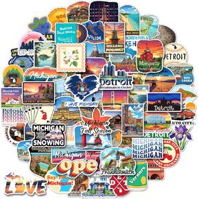 100PCS Michigan Stickers, Waterproof Vinyl Decals in Kuwait