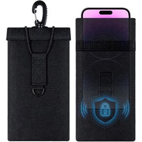 Faraday Bags for Phones & Car Keys, Large, 2 Pack, Black in Saudi Arabia