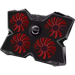 Laptop Cooler Cooling Pad Gaming Bracket with Four Fans and 2 for 14-17" Laptops in Saudi Arabia