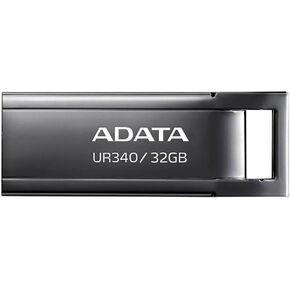 ADATA, UR340 USB 3.2 Gen1 Flash Drive Metal Splashproof Shockproof Dustproof 32GB Black in Kuwait