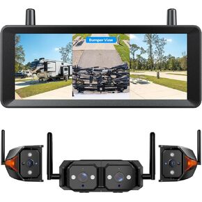 AUTO-VOX Wireless RV Backup Camera System,Dual Lens Rear and Side Coverage in Saudi Arabia