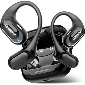 Open Ear Headphones, AI Translation Earbuds Real Time, Black in Kuwait
