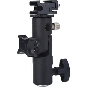 Precise Flash Mounting Bracket Heavy Duty Aluminum Alloy Shoe Mount for Versatile Use for Photography Enthusiasts Black 1 Unit in Kuwait