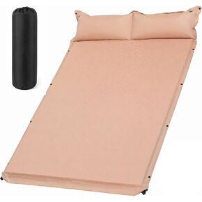 Abahub Self Inflating Sleeping Pad with Pillow, 2 Person, Green in Kuwait