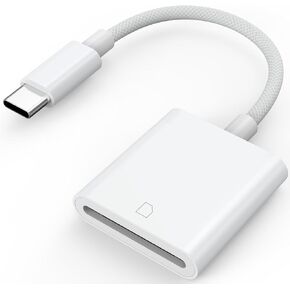 Camera Adapter to iPhone USB C, SD SDHC SDXC Card Reader to USBC, White in Kuwait