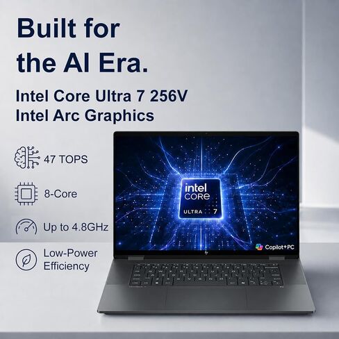 HP OmniBook X Flip, 16" 2-in-1 Laptop, Intel Ultra 7 256V, 16GB, 512GB SSD in Saudi Arabia