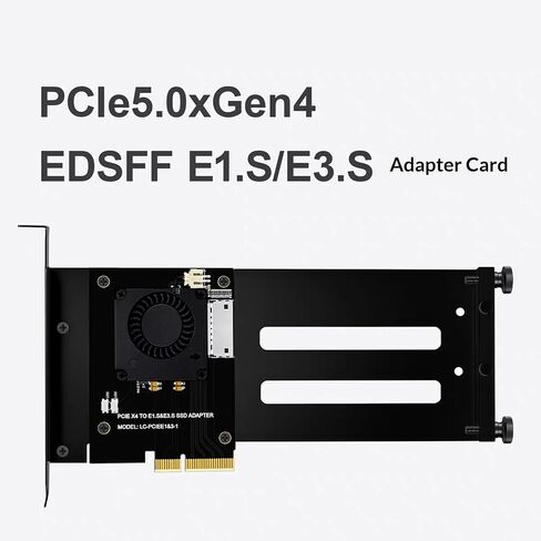 PCIe 5.0 E1S Converters Including Fan Cooling for NVMe HDDs Arrays in High Densities Storage Adapter Card in Kuwait