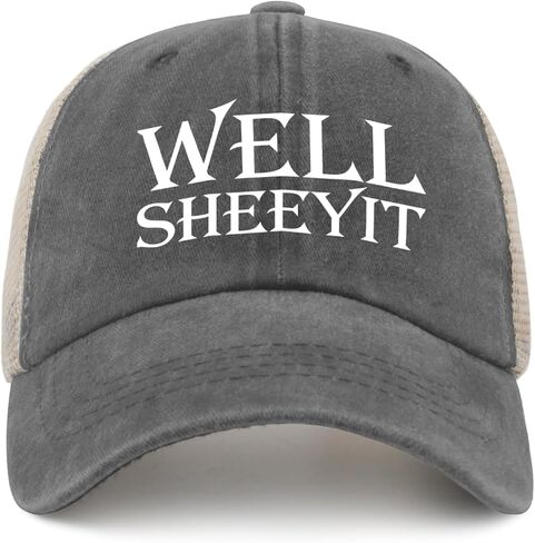 Well Sheeyit Hat Funny Trucker Hats Men Funny Baseball Cap Funny Gifts in Saudi Arabia