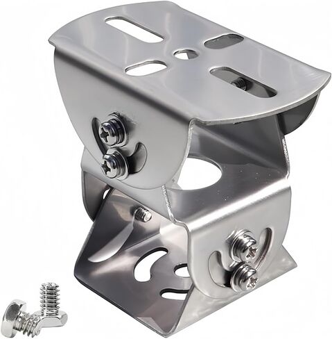 Universal Steel 3D Wall Pole Joint Mount Adaptor, 3-Axis Universal CCTV Camera Mount Bracket Adjustable Extension Adapter for CCTV Surveillance Camera (3D Stainless Steel Mount Adapter) in Saudi Arabia