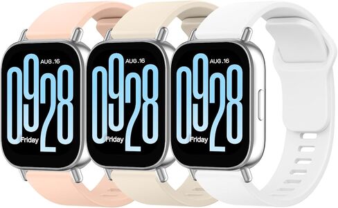 Mugust Bands for Redmi Watch 5 Active/Redmi Watch 5 Lite Straps, Soft Silicone Rubber Sport Watch Strap for Xiaomi 5 Lite/5 Active Strap in Kuwait