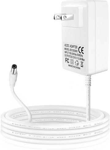 12V3A Replacement Power Cord Made for Sceptre Monitor EC Series, Power Supply Compatible with Neon/Govee LED Light Strip & Amcrest Camera & 4moms mamaRoo, 6 Feet Charger Cord,5.5 * 2.1mm in Kuwait
