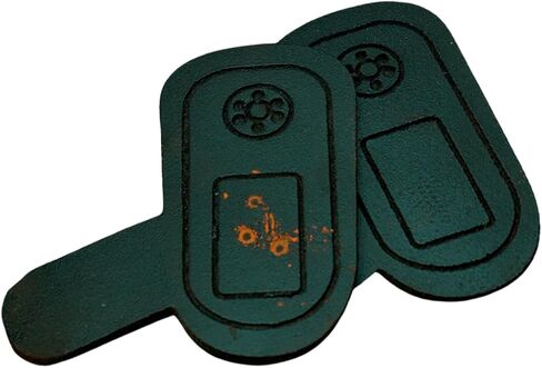 ID Surveillance Camera Target 2-Pack - Self-Healing Rubber Shooting Targets, Rated to .50 BMG, No Ricochet or Spall, Weatherproof, Made in USA in Saudi Arabia