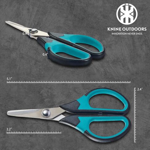 KNINE OUTDOORS 6PCS Fishing Tool Kit, Fishing Pliers, Fish Fillet Knife, Fishing Gripper, Fishing Scissors for Braided line, Fishing Gear and Equipment, Fishing Gifts for Men in Kuwait