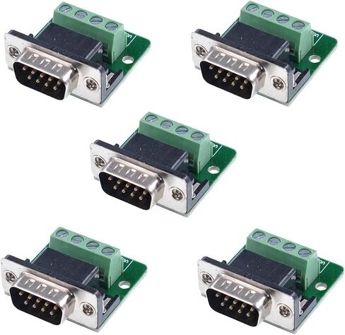 DB9 Male to 4-Pin Screw Terminal Adapter RS485 RS422 5 Pack in Kuwait