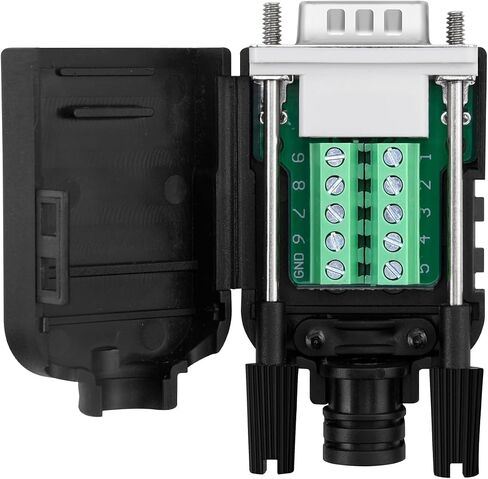 DB9 Female RS232 Breakout Terminal Adapter with Screw Nuts Case in Kuwait