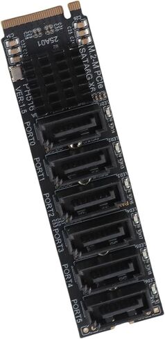 M.2 to Adapter Card, 6Gbps ASM1166 Chip for 5 Devices in Kuwait