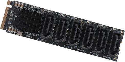M.2 to Adapter Card, 6Gbps ASM1166 Chip for 5 Devices in Kuwait