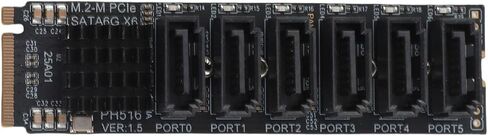 M.2 to Adapter Card, 6Gbps ASM1166 Chip for 5 Devices in Kuwait