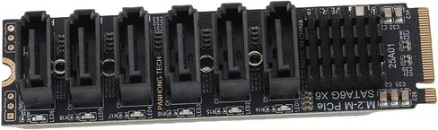 M.2 to Adapter Card, 6Gbps ASM1166 Chip for 5 Devices in Kuwait