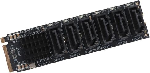 M.2 to Adapter Card, 6Gbps ASM1166 Chip for 5 Devices in Kuwait