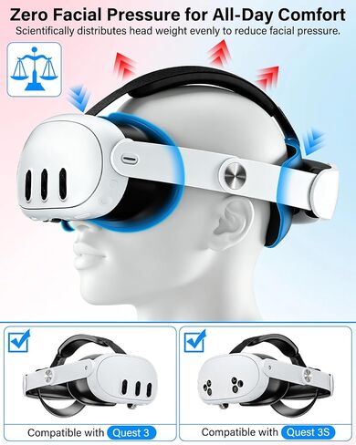 Head-Strap-for-Meta-Quest-3S/Quest 3, Adjustable Elite Headstrap in Saudi Arabia
