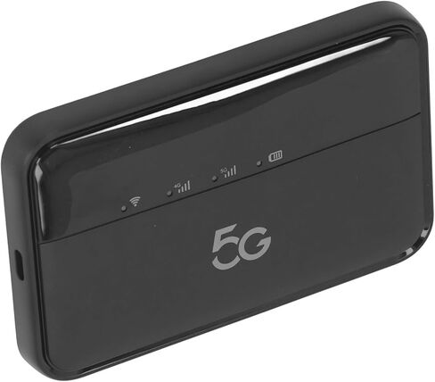 5G WiFi Mobile Hotspot for Travel High Speed Connectivity Supports 16 Devices Ultra Durable Black 10000mAh Type C Charging in Saudi Arabia